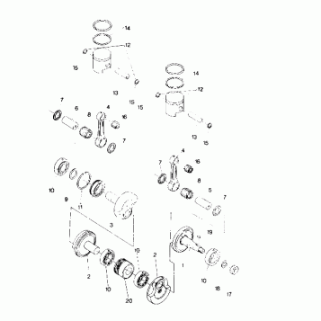 PISTON AND CRANKSHAFT  Trail (4919281928027A)