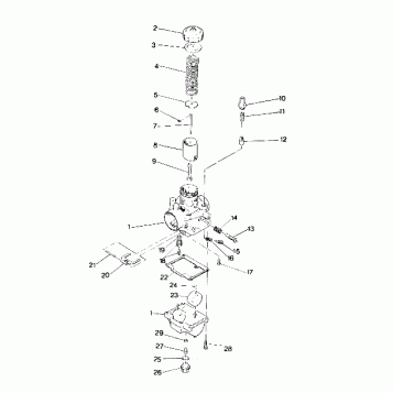 CARBURETOR Trail *DEALER MUST VERIFY  JETTING & CARBURETOR ASSEMBLY NUMBERS (4919281928032A)