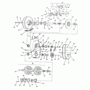 BRAKE AND CHAINCASE From Serial Number 1845189 - Trail From Serial Number 1 (4919281928033A)