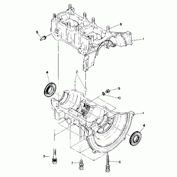 CRANKCASE   SuperTrak (4919291929025A)