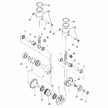 PISTON AND CRANKSHAFT SuperTrak (4919291929027A)
