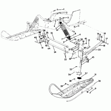 FRONT SUSPENSION AND SKI WideTrak (4919301930007A)