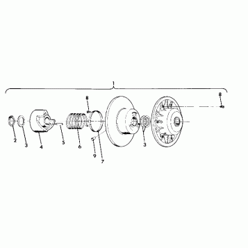 DRIVEN CLUTCH Wide Trak (4919301930011A)