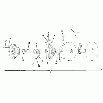 DRIVE CLUTCH Wide Trak (4919301930012A)