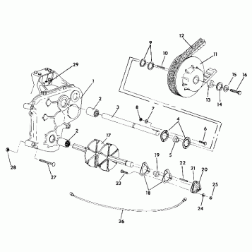 TRACK AND DRIVE SHAFT WideTrak (4919301930023A)
