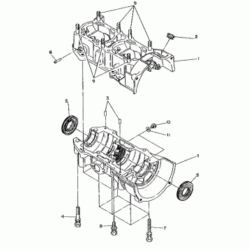 CRANKCASE WideTrak (4919301930025A)