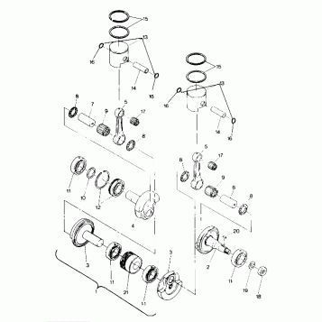 PISTON AND CRANKSHAFT WideTrak (4919301930027A)