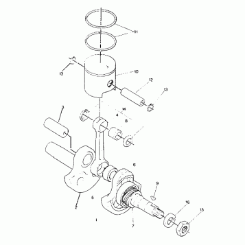 PISTON AND CRANKSHAFT Star Lite (4919311931026A)