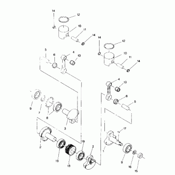 PISTON AND CRANKSHAFT Indy Lite (4919311931027A)