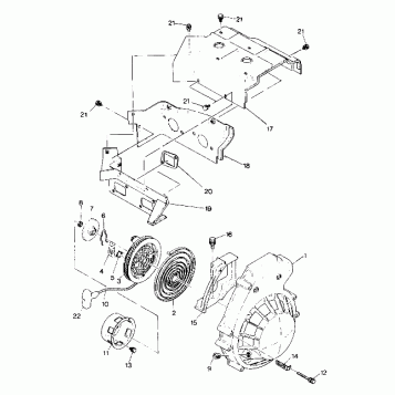 BLOWER HOUSING/RECOIL STARTER Indy Lite (4919311931032A)