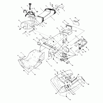 CHASSIS AND SEAT 650 RXL (4919531953001A)