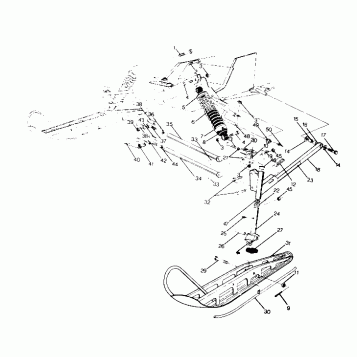 FRONT SUSPENSION AND SKI  650 RXL (4919531953007A)