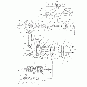 BRAKE AND CHAINCASE 650 RXL (4919531953017A)