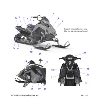 BODY, DECAL, BLACK SIDE PANEL W/FLAT BLACK ACCENT - S23TGW8MS/TGM8MS (602355)