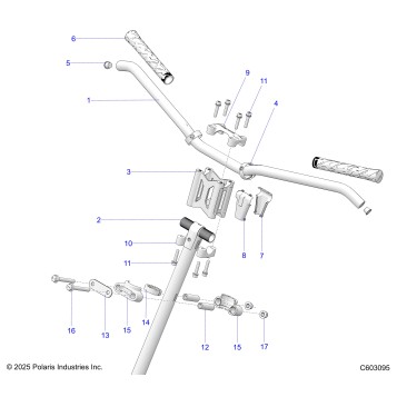 STEERING, UPPER and HANDLEBAR ASM. - S26TLC8MS/TLR8MS (C603095)