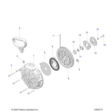 ENGINE, RECOIL STARTER - S25AJE6RSN/6RSP (6010633)
