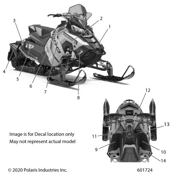BODY, DECAL, BLACK SIDE PANEL W/RED ACCENT - S21DDH6PS (601724)