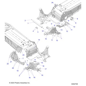 CHASSIS, BULKHEAD ASM. - S24TFM8MS (C602708)