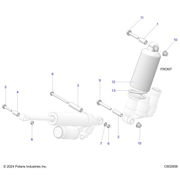 SUSPENSION, SHOCK MOUNTING, REAR SUSP. - S26TDZ8MS (C602856)