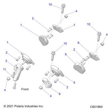 ENGINE, MOUNTING & LONG BLOCK - S23TKV8RS (C601864)