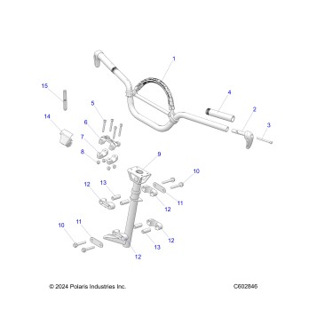 STEERING, HANDLEBAR MOUNTING - S26TFM9BSB/9BSC (C602846)