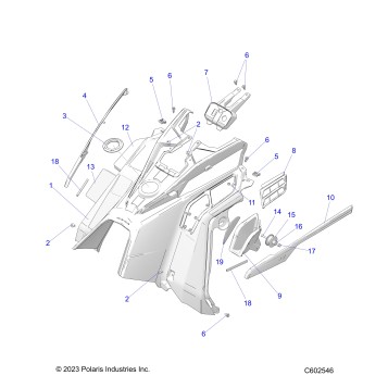 BODY, CONSOLE - S23TDH6RS (C602282)