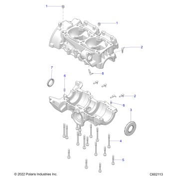 ENGINE, CRANKCASE - S25TLP6RS (C602113)