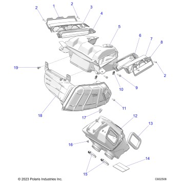 ENGINE, AIR INTAKE SYSTEM - S25TLP6RS (C602508)