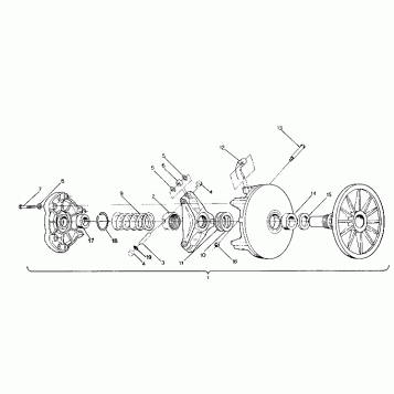 DRIVE CLUTCH 400 XC (4920122012012A)