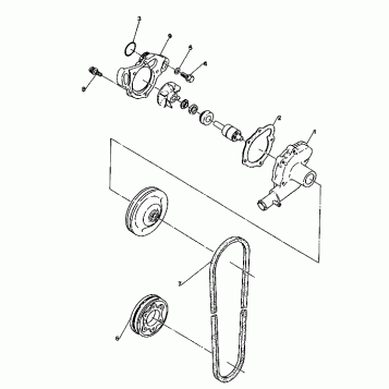 WATER PUMP 400 XC (4920122012032A)