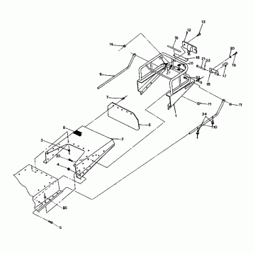 TUNNEL EXTENTION - RACK  Indy  Lite GT (4920132013019A)