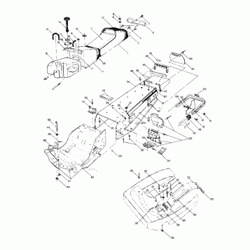 CHASSIS AND SEAT 500 SP (4920222022001A)