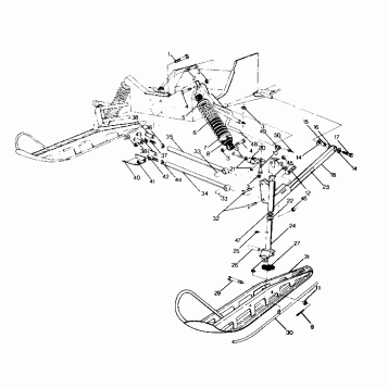FRONT SUSPENSION AND SKI 500 SP (4920222022011A)
