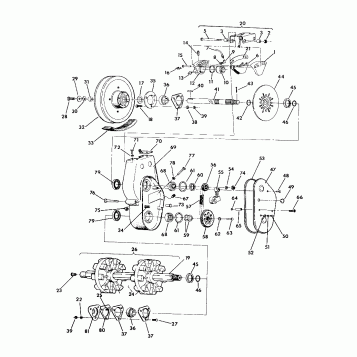 BRAKE AND CHAINCASE 500 SP (4920222022015A)