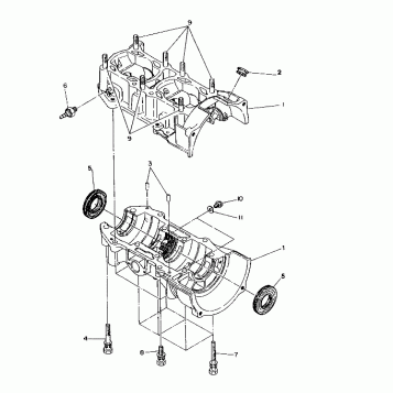 CRANKCASE 500 SP (4920222022031A)