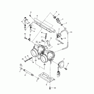 THROTTLE BODY  500 SP (4920222022039A)