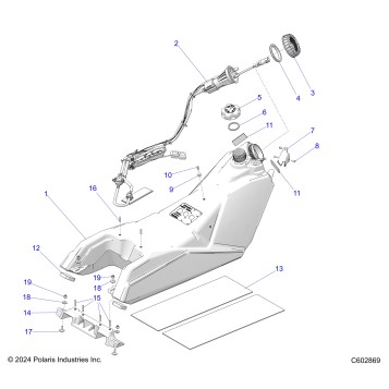 FUEL SYSTEM, FUEL TANK ASM. - S26TDZ8MS (C602869)