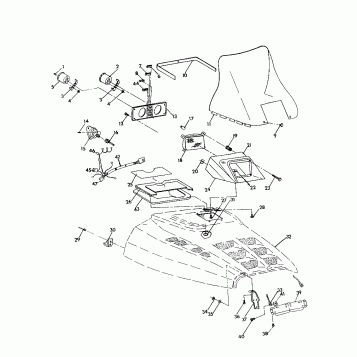 HOOD ASSEMBLY 440 (4921242124007A)