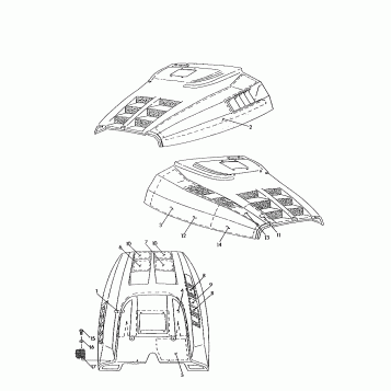 HOOD - FOAM/FOIL 440 (4921242124011A)