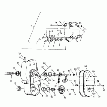 BRAKE and CHAINCASE 440 (4921242124021A)