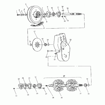 CHAINCASE ASSEMBLY 400 (4921242124023A)