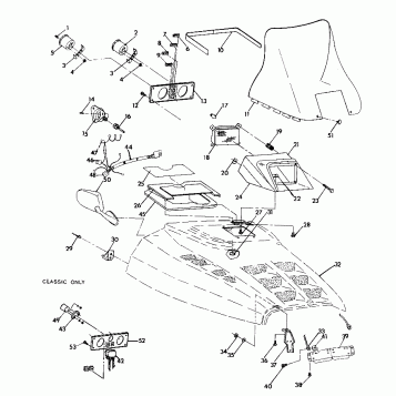 HOOD ASSEMBLY 500 and 500 Classic (4921252125011A)