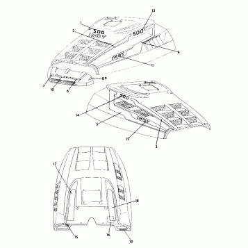 HOOD - DECALS 500 (4921252125013A)