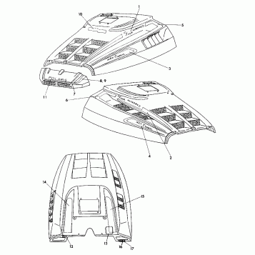 HOOD - DECALS 500 Classic (4921252125015A)