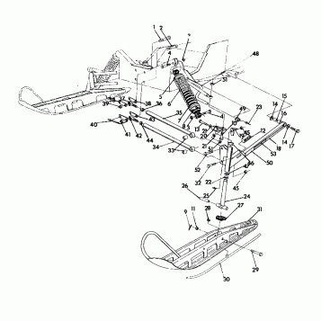 FRONT SUSPENSION and SKI 500 and 500 Classic (4921252125021A)