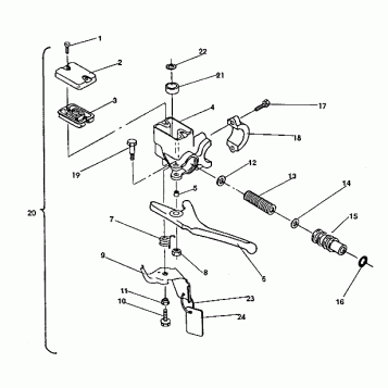 MASTER CYLINDER ASSEMBLY   500 and 500 Classic (4921252125023A)