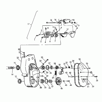 BRAKE and CHAINCASE 500 and 500 Classic (4921252125027A)