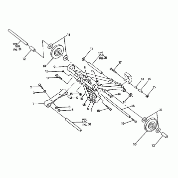 FRONT TORQUE ARM  500 and 500 Classic (4921252125033A)