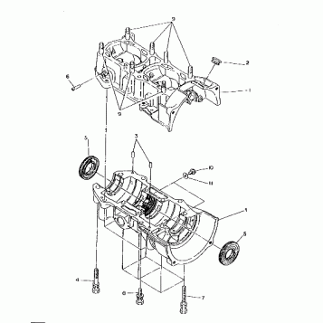 CRANKCASE 500 and 500 Classic (4921252125043A)