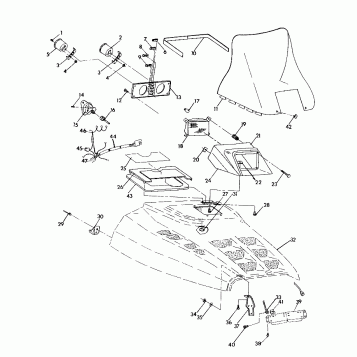 HOOD ASSEMBLY 500 SP/500 SKS (4921262126007A)